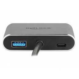 DeLOCK 64074 keskitin USB 3.2 Gen 1 (3.1 Gen 1) Type-C Harmaa