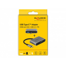 DeLOCK 64074 keskitin USB 3.2 Gen 1 (3.1 Gen 1) Type-C Harmaa