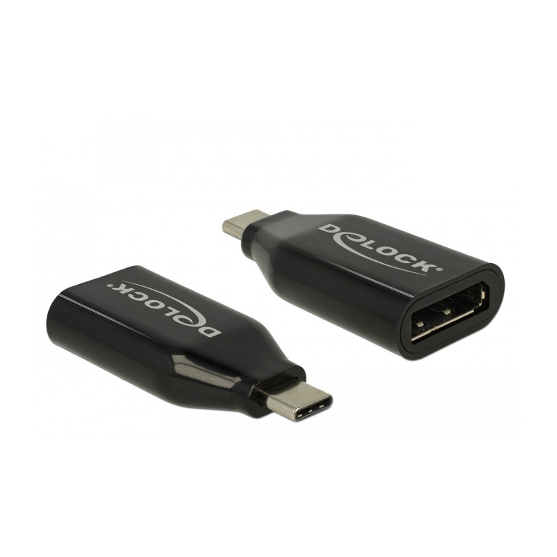 DeLOCK 64151 videokaapeli-adapteri DisplayPort USB Type-C Musta