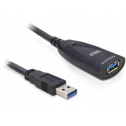 DeLOCK USB 3.0 5m USB-kaapeli USB 3.2 Gen 1 (3.1 Gen 1) Musta