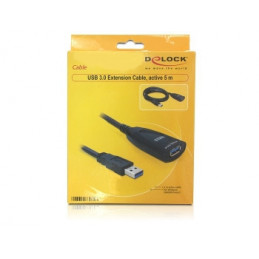 DeLOCK USB 3.0 5m USB-kaapeli USB 3.2 Gen 1 (3.1 Gen 1) Musta