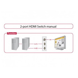 DeLOCK 87663 videokytkin HDMI