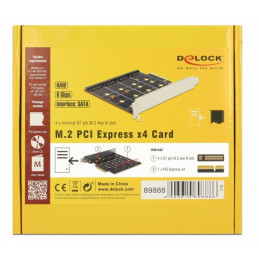 DeLOCK 89888 liitäntäkortti -sovitin Sisäinen SATA