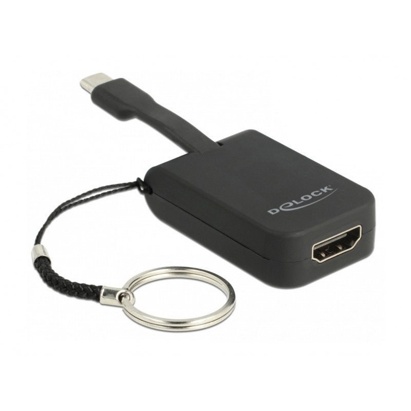 DeLOCK 63942 videokaapeli-adapteri 0,03 m USB Type-C HDMI Musta