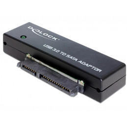 DeLOCK 62486 kaapelin sukupuolenvaihtaja USB3.0 SATA III Musta