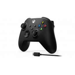 Microsoft Xbox Wireless Controller + USB-C Cable Musta Pad-ohjain Analoginen Digitaalinen PC, Xbox One, Xbox One S, Xbox One X,