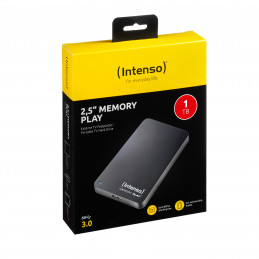 Intenso 2.5" Memory Play USB 3.0 1TB ulkoinen kovalevy 1000 GB Musta