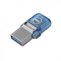 DELL AB135418 USB-muisti 64 GB USB Type-A   USB Type-C 3.2 Gen 1 (3.1 Gen 1) Sininen, Hopea