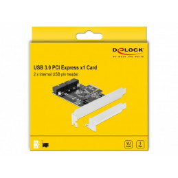 DeLOCK 90387 liitäntäkortti -sovitin Sisäinen USB 3.2 Gen 1 (3.1 Gen 1)