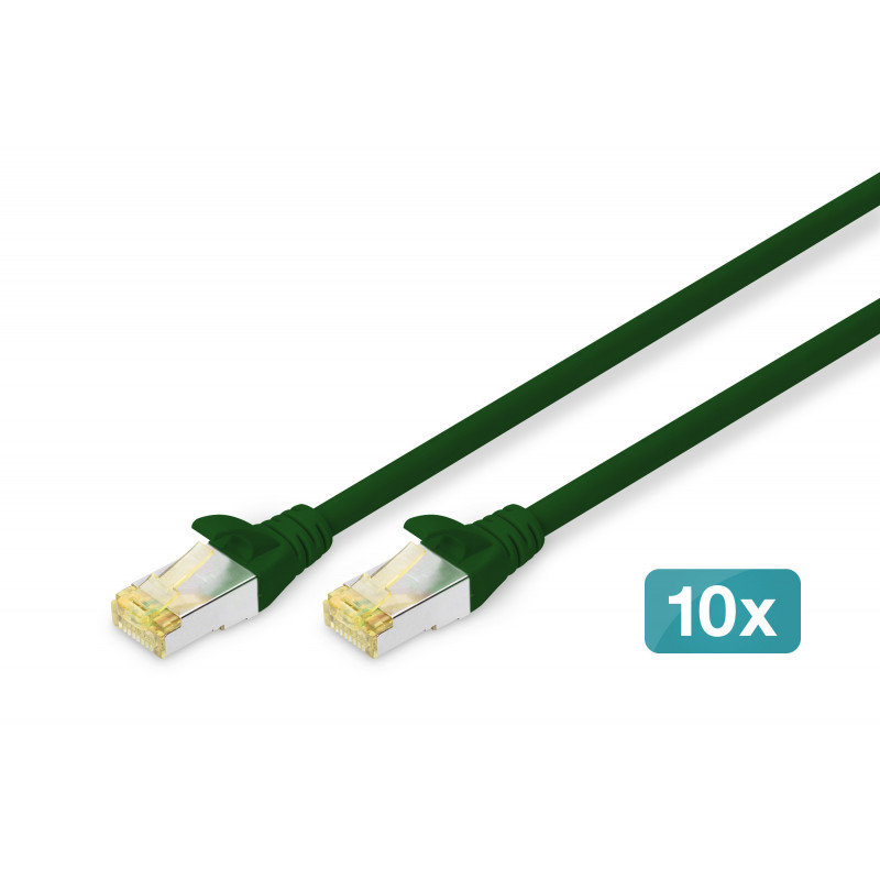Digitus DK-1644-A-030-G-10 verkkokaapeli Vihreä 3 m Cat6a S FTP (S-STP)