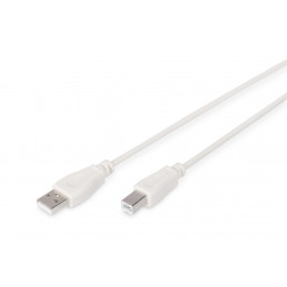 Digitus 5m USB 2.0 USB-kaapeli USB A USB B Beige