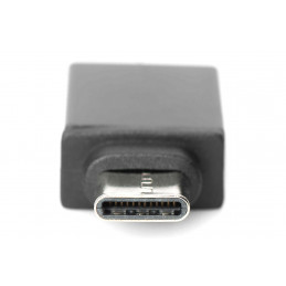 Digitus AK-300506-000-S kaapelin sukupuolenvaihtaja USB C USB A Musta