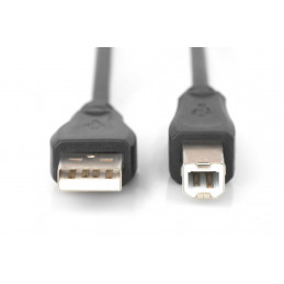 Digitus 5m USB 2.0 USB-kaapeli USB A USB B Musta