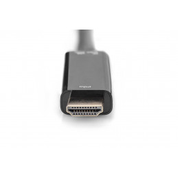 Digitus AK-330101-002-S videokaapeli-adapteri 0,2 m HDMI-tyyppi A (vakio) HDMI + USB Musta