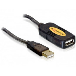 DeLOCK 82446 USB-kaapeli 10 m USB 2.0 USB A Musta