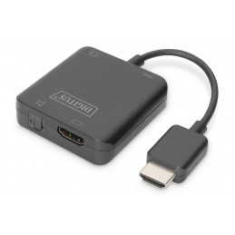 Digitus DA-70475 videokaapeli-adapteri HDMI-tyyppi A (vakio) HDMI + 3.5mm + TOSLINK Musta