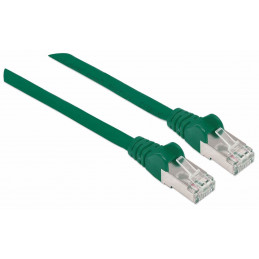 Intellinet 741026 verkkokaapeli Vihreä 7,5 m Cat7 S FTP (S-STP)