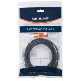 Intellinet 342094 verkkokaapeli Musta 7,5 m Cat6 U UTP (UTP)