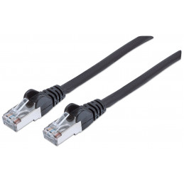 Intellinet 735209 verkkokaapeli Musta 0,5 m Cat6 S FTP (S-STP)