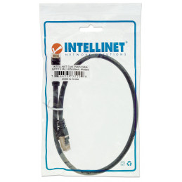 Intellinet 735209 verkkokaapeli Musta 0,5 m Cat6 S FTP (S-STP)