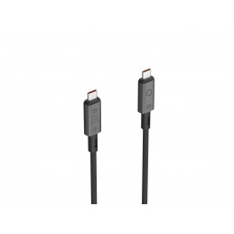 LINQ byELEMENTS LQ48028 USB-kaapeli 0,3 m USB4 Gen 3x2 USB C Musta, Harmaa