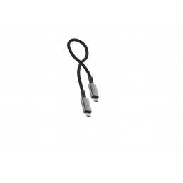 LINQ byELEMENTS LQ48028 USB-kaapeli 0,3 m USB4 Gen 3x2 USB C Musta, Harmaa