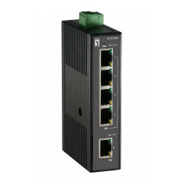 LevelOne IES-0500 verkkokytkin Hallitsematon Fast Ethernet (10 100) Musta