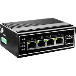 LevelOne IGP-0502 verkkokytkin Hallitsematon Gigabit Ethernet (10 100 1000) Power over Ethernet -tuki Musta