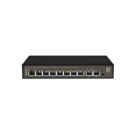 LevelOne FGP-1031 verkkokytkin Hallitsematon Gigabit Ethernet (10 100 1000) Power over Ethernet -tuki Musta