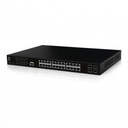 LevelOne GEP-2861 verkkokytkin Hallittu L2 Gigabit Ethernet (10 100 1000) Power over Ethernet -tuki 1U Musta