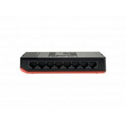 LevelOne GSW-0807 verkkokytkin Hallitsematon Gigabit Ethernet (10 100 1000) Musta, Punainen