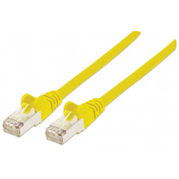 Intellinet 350471 verkkokaapeli Keltainen 1 m Cat6a S FTP (S-STP)