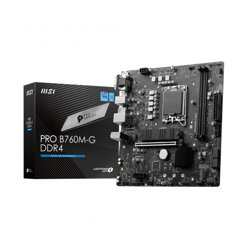 MSI PRO B760M-G DDR4 emolevy Intel B760 LGA 1700 mikro ATX