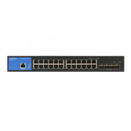 Linksys LGS328C-EU verkkokytkin Hallittu Gigabit Ethernet (10 100 1000) Power over Ethernet -tuki Musta