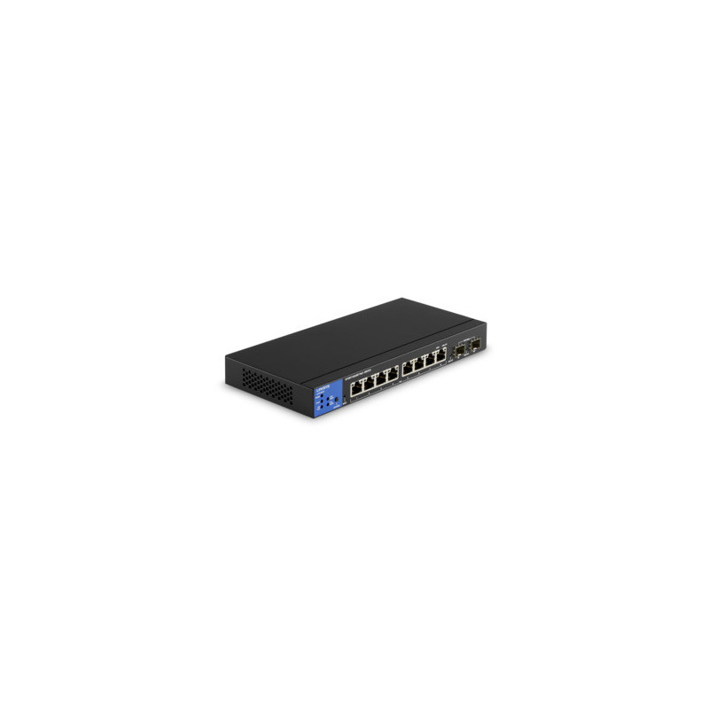 Linksys LGS310MPC Hallittu L3 Gigabit Ethernet (10 100 1000) Power over Ethernet -tuki Musta