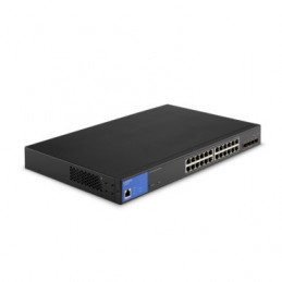 Linksys LGS328MPC Hallittu L3 Gigabit Ethernet (10 100 1000) Power over Ethernet -tuki Musta