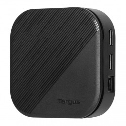 Targus DOCK116GLZ kannettavien tietokoneiden telakka ja porttitoistin Langallinen USB 3.2 Gen 2 (3.1 Gen 2) Type-C Musta