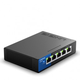Linksys LGS105 Hallitsematon Gigabit Ethernet (10 100 1000) Musta, Sininen