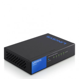 Linksys LGS105 Hallitsematon Gigabit Ethernet (10 100 1000) Musta, Sininen