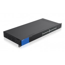 Linksys LGS124 Hallitsematon Gigabit Ethernet (10 100 1000) 1U Musta