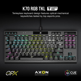 Corsair  K70 TKL Champion serijos klaviat?ra (CH-911901A-NA) näppäimistö