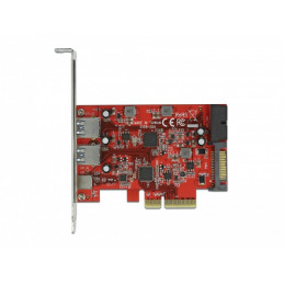 DeLOCK 90492 liitäntäkortti -sovitin Sisäinen USB 3.2 Gen 1 (3.1 Gen 1), USB 3.2 Gen 2 (3.1 Gen 2)