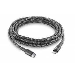 Cellularline Long Cable 2,5 m Musta