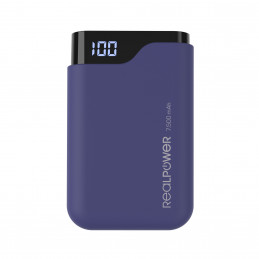 RealPower PB-7500C Navy Blue 7500 mAh Musta, Sininen