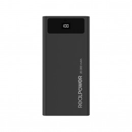 RealPower PB-20k PD 20000 mAh Musta