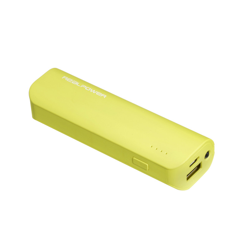 RealPower PB-2600 Litiumioni (Li-Ion) 2600 mAh Vihreä, Lime