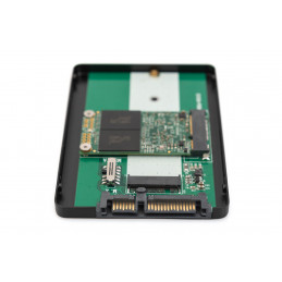 Digitus DA-71118 tallennusaseman kotelo SSD-kotelo Musta 2.5"