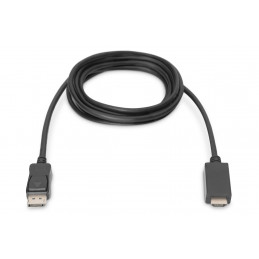 Digitus AK-340303-020-S videokaapeli-adapteri 2 m HDMI-tyyppi A (vakio) DisplayPort Musta