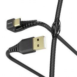 Hama Gamer USB-kaapeli 1,5 m USB 2.0 USB A USB C Musta
