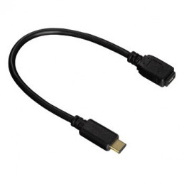 Hama 00135718 USB-kaapeli 0,15 m USB 2.0 USB C Micro-USB B Musta